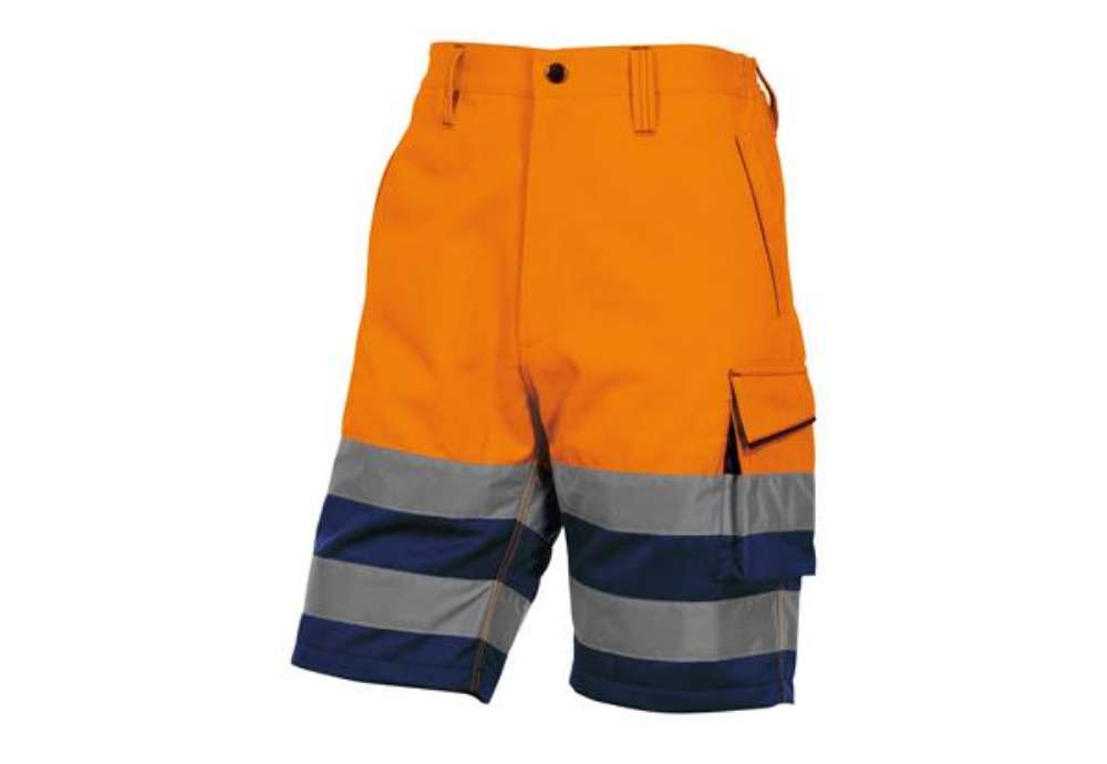 Immagine di Bermuda da lavoro PHBE2 - alta visibilità - panostyle - tg. XL - arancio fluo - Deltaplus