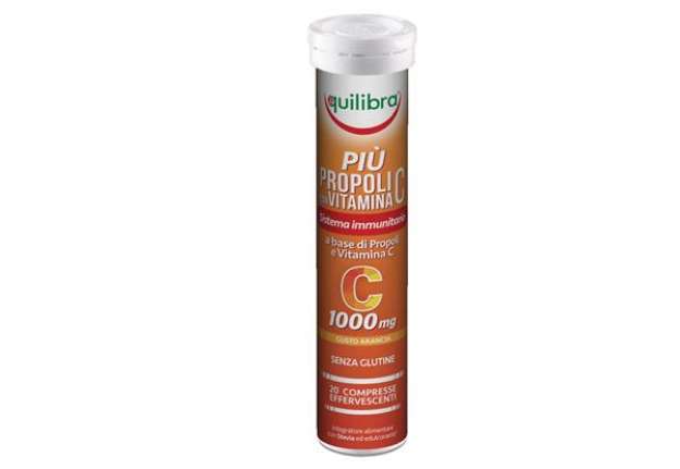 Immagine di Integratore Più Propoli con vitamina C - gusto arancia - 20 compresse (88 gr cad.) - Equilibra