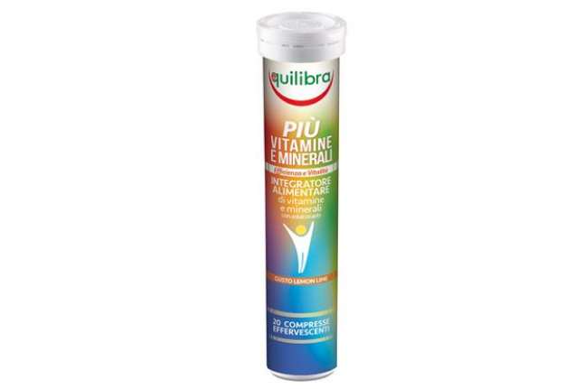 Immagine di Integratore Più Vitamine & Minerali - gusto lemon lime - 20 compresse (86 gr cad.) - Equilibra