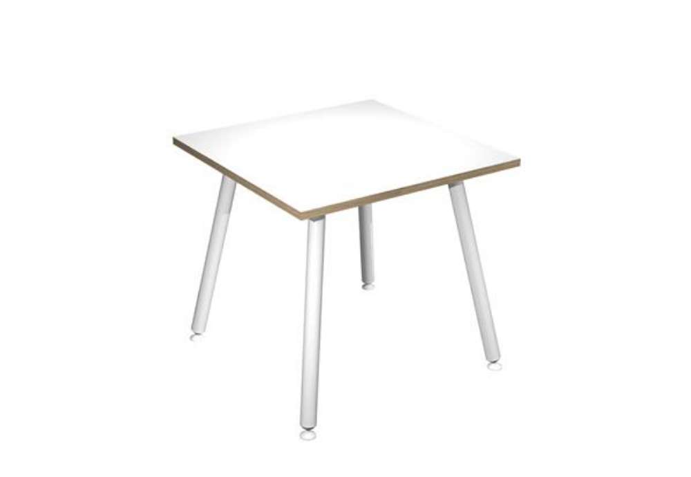 Immagine di Scrivania Skinny Metal - 80 x 80 x H 74,4 cm - bianco