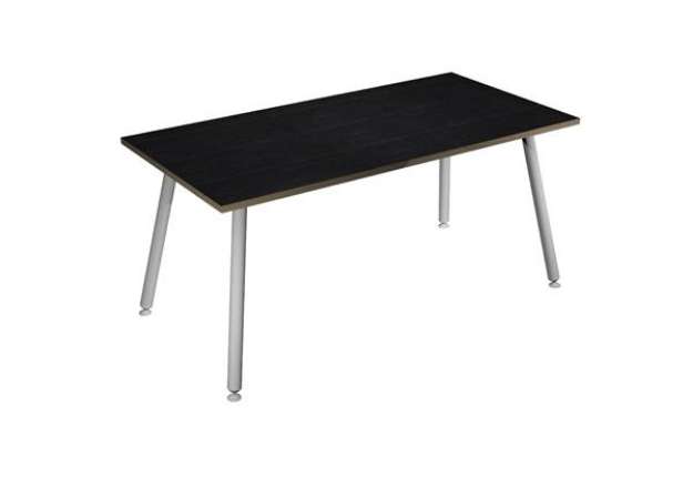 Immagine di Scrivania Skinny Metal - 120 x 80 x H 74,4 cm - bianco / nero venato