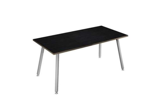 Immagine di Scrivania Skinny Metal - 140 x 80 x H 74,4 cm - bianco / nero venato