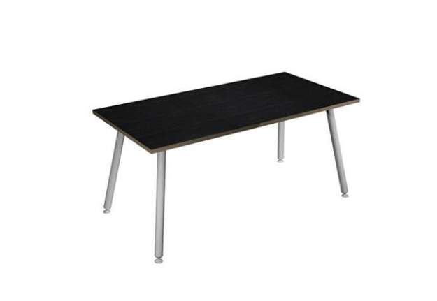 Immagine di Scrivania Skinny Metal - 160 x 80 x H 74,4 cm - bianco / nero venato