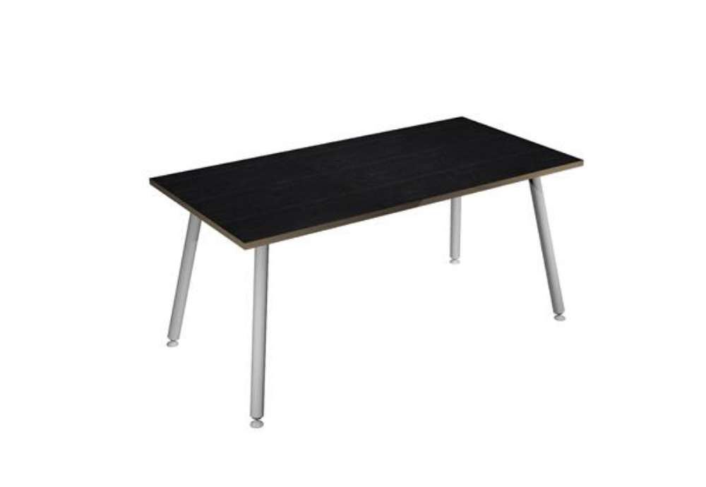 Immagine di Scrivania Skinny Metal - 180 x 80 x H 74,4 cm - bianco / nero venato