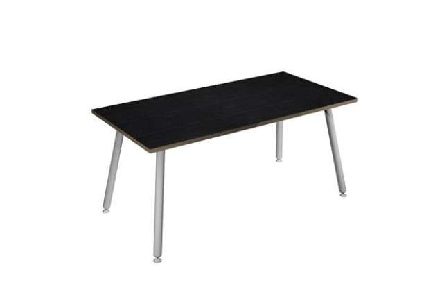 Immagine di Scrivania Skinny Metal - 180 x 80 x H 74,4 cm - bianco / nero venato