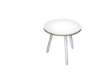 Immagine di Tavolo riunione tondo Skinny Metal - diametro 80 cm - bianco