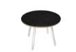 Immagine di Tavolo riunione tondo Skinny Metal - diametro 100 cm - nero venato
