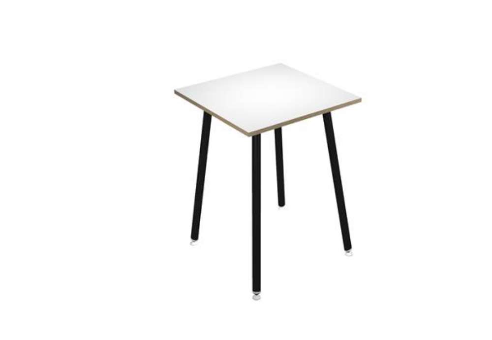 Immagine di Tavolo alto Skinny Metal - 80 x 80 x 105 cm - nero/bianco
