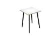 Immagine di Tavolo alto Skinny Metal - 80 x 80 x 105 cm - nero/bianco
