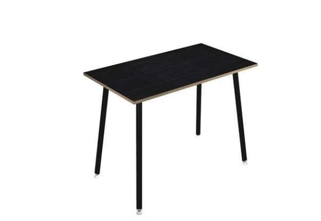 Immagine di Tavolo alto Skinny Metal - 140 x 80 x 105 cm - nero/nero venato
