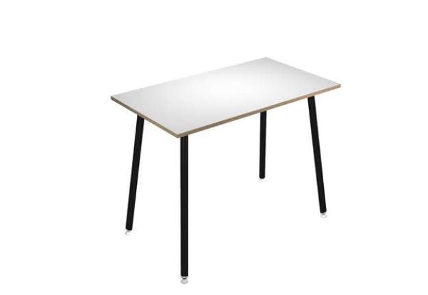 Immagine di Tavolo alto Skinny Metal - 180 x 80 x 105 cm - nero/bianco