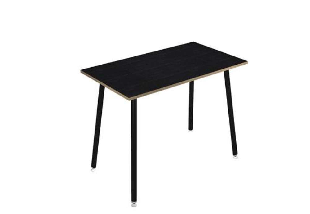 Immagine di Tavolo alto Skinny Metal - 180 x 80 x 105 cm - nero/nero venato