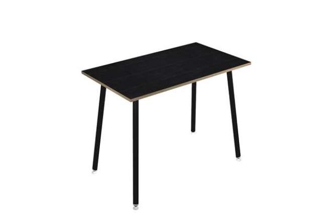 Immagine di Tavolo alto Skinny Metal - 180 x 80 x 105 cm - nero/nero venato