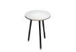 Immagine di Tavolo alto tondo Skinny Metal - diametro 80 cm - H 105 cm - nero/bianco