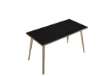 Immagine di Scrivania Woody - 120 x 80 x H 74,4 cm - rovere / nero venato