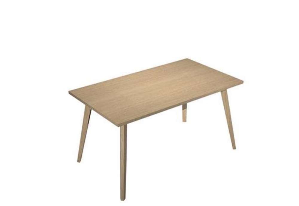 Immagine di Scrivania Woody - 140 x 80 x H 74,4 cm - rovere / rovere