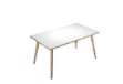 Immagine di Scrivania Woody - 140 x 80 x H 74,4 cm - rovere / bianco