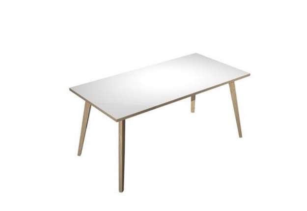 Immagine di Scrivania Woody - 160 x 80 x H 74,4 cm - rovere / bianco