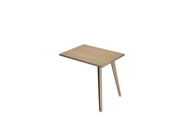 Immagine di Allungo DX/SX per scrivanie Woody - 60 x 80 x H 74,4 cm - rovere / rovere