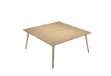 Immagine di Scrivania Woody a 2 postazioni contrap. - 160 x 166 cm - rovere