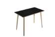 Immagine di Tavolo alto Woody - 120 x 80 x 105 cm - rovere/nero venato