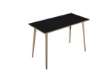 Immagine di Tavolo alto Woody - 160 x 80 x 105 cm - rovere/nero venato