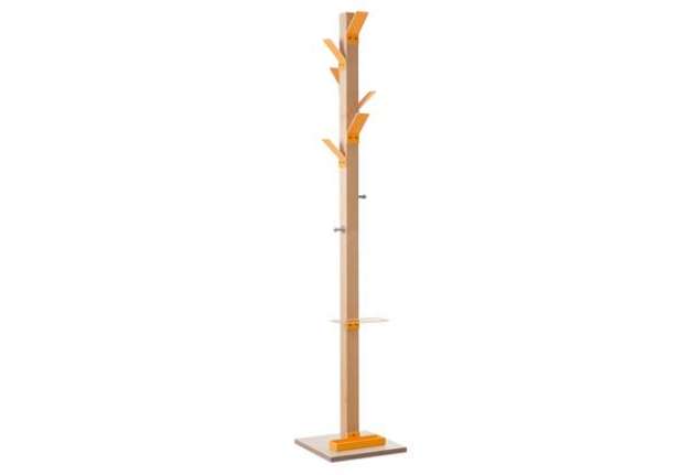 Immagine di Appendiabiti Easycloth - 6 posti - legno/arancio - Paperflow
