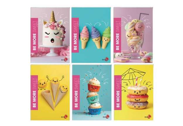 Immagine di Maxiquaderno Be More Sweet - A4 - 1 rigo - 36+2 fogli - 100gr - BM