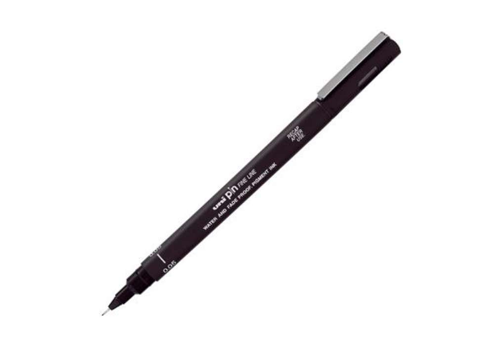 Immagine di Pin fineliner - punta 0,05 mm - nero - Uni Mitsubishi