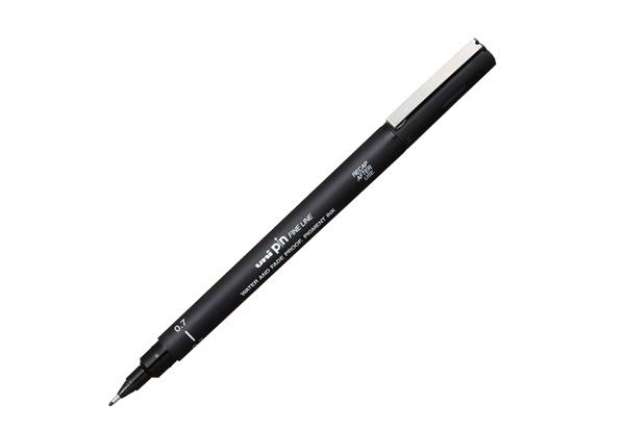 Immagine di Pin fineliner - punta 0,7 mm - nero - Uni Mitsubishi