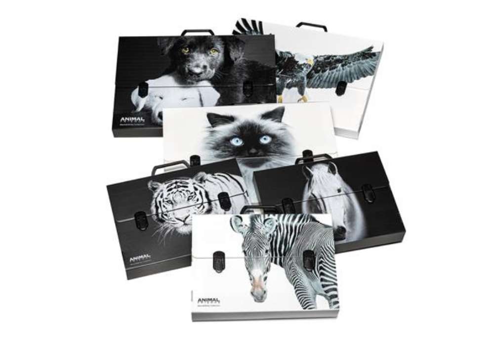 Immagine di Valigetta polionda Animal Friends - 28 x 38 cm - dorso 5 cm - fantasie assortite - Colorosa