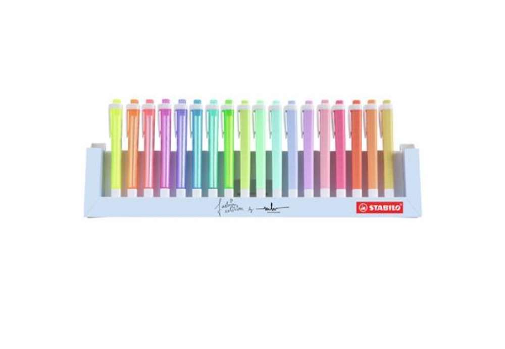 Immagine di Evidenziatore Swing Cool Pastel - punta a scalpello - tratto 1 - 4 mm - colori assortiti - Stabilo -