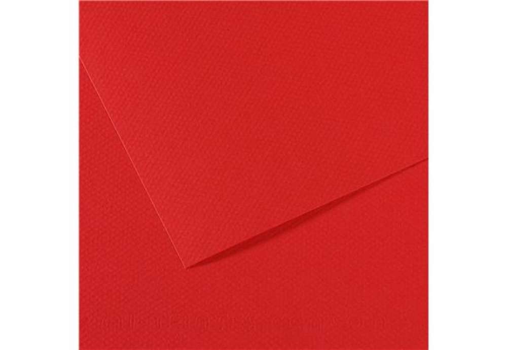 Immagine di Foglio Mi-Teintes - A4 - 160 gr - rosso vivo - Canson
