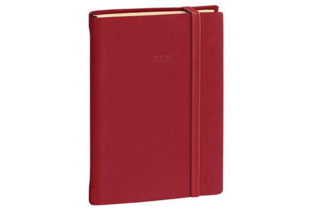 Immagine di Agenda settimanale Ministro Prestige 2025 - 16 x 24 cm - silk bordeaux - Quo Vadis
