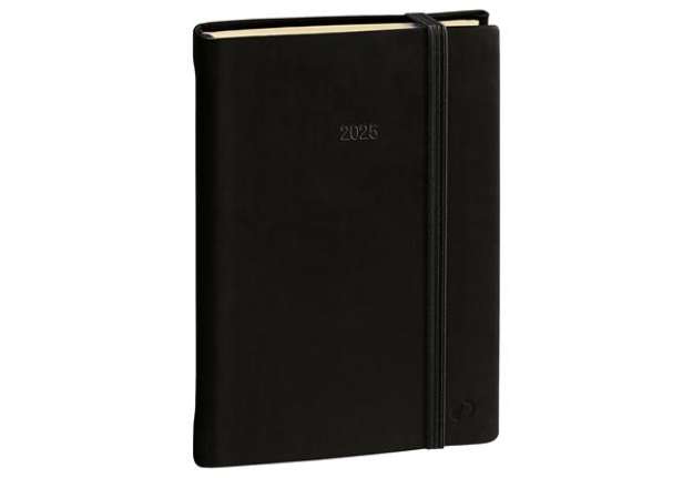Immagine di Agenda settimanale Affari Prestige ML 2025 - 10 x 15 cm - silk nero - Quo Vadis