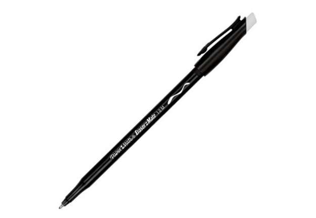 Immagine di Penna a sfera con cappuccio Replay - cancellabile - punta 1 mm - nero - Papermate