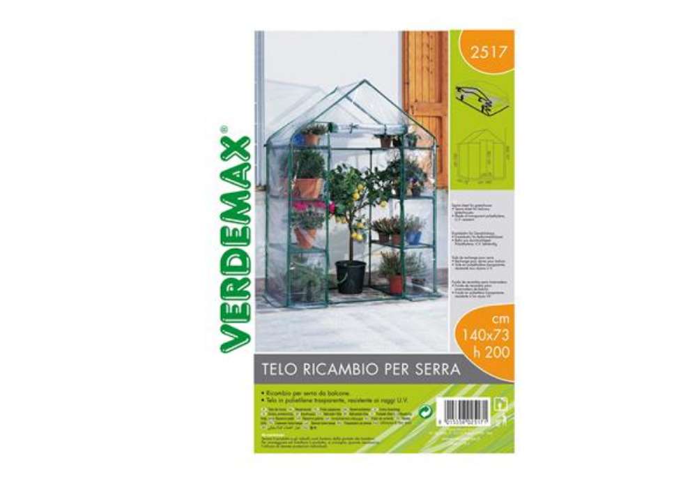 Immagine di Telo di ricambio - per serra Ibicus a 8 ripiani - trasparente - Verdemax