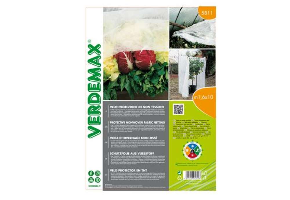 Immagine di Velo di protezione - per piante - 1,6 x 10 m - 17 gr - bianco - Verdemax