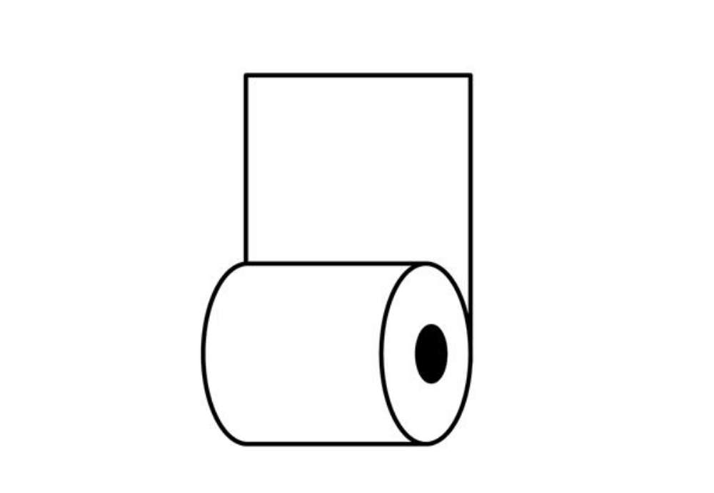 Immagine di Rotolo per distributore self service - 59,5 mm x 120 m - 55 gr - diametro esterno 95 mm - anima 12 m