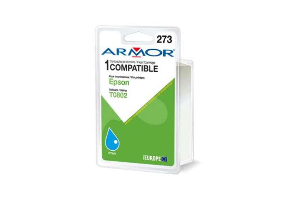 Immagine di Armor - Cartuccia ink Compatibile  per Epson - Ciano - T080240 - 9,5ml