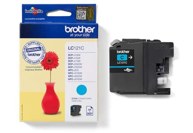 Immagine di Brother - Cartuccia - Ciano - LC121C - 300 pag