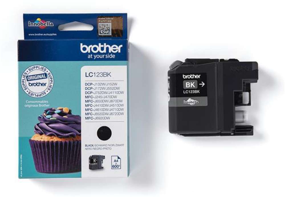 Immagine di Brother - Cartuccia - Nero - LC123BK - 600 pag