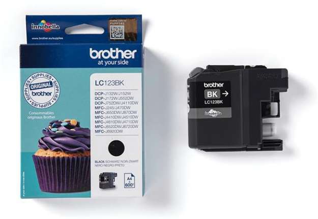 Immagine di Brother - Cartuccia - Nero - LC123BK - 600 pag