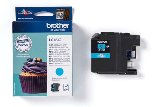 Immagine di Brother - Cartuccia - Ciano - LC123C - 600 pag