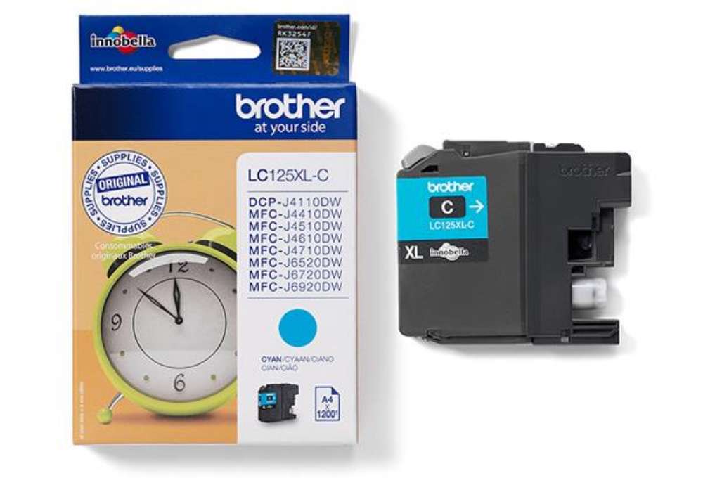 Immagine di Brother - Cartuccia - Ciano - LC125XLC- 1200 pag