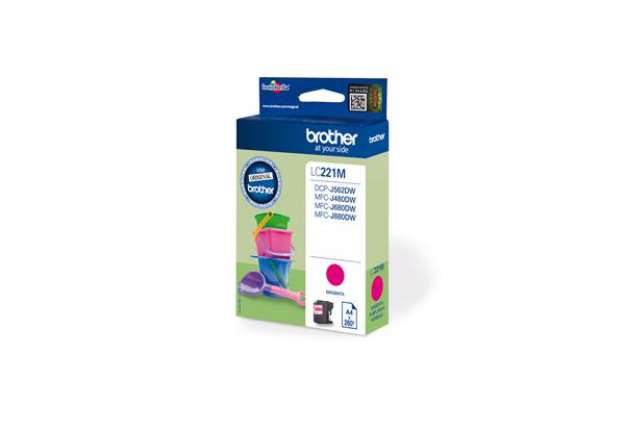 Immagine di Brother - Cartuccia - Magenta - LC221M - 260 pag
