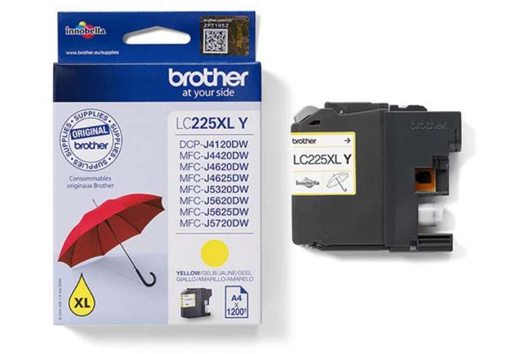 Immagine di Brother - Cartuccia - Giallo - LC225XLY- 1200 pag