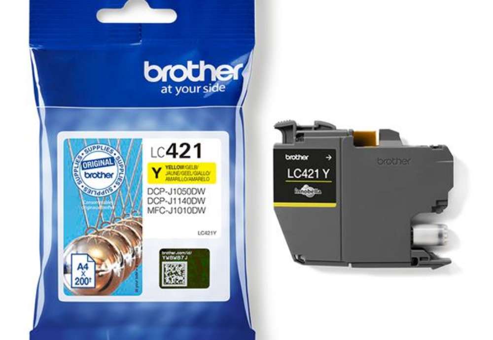 Immagine di Brother - Cartuccia Ink - Giallo - LC421Y - 200 pag