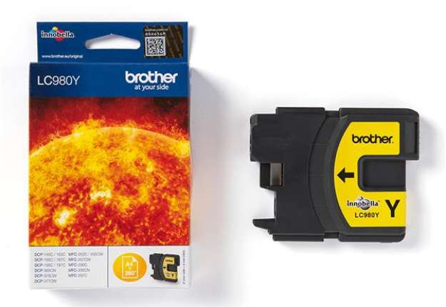 Immagine di Brother - Cartuccia - Giallo - LC980Y - 260 pag