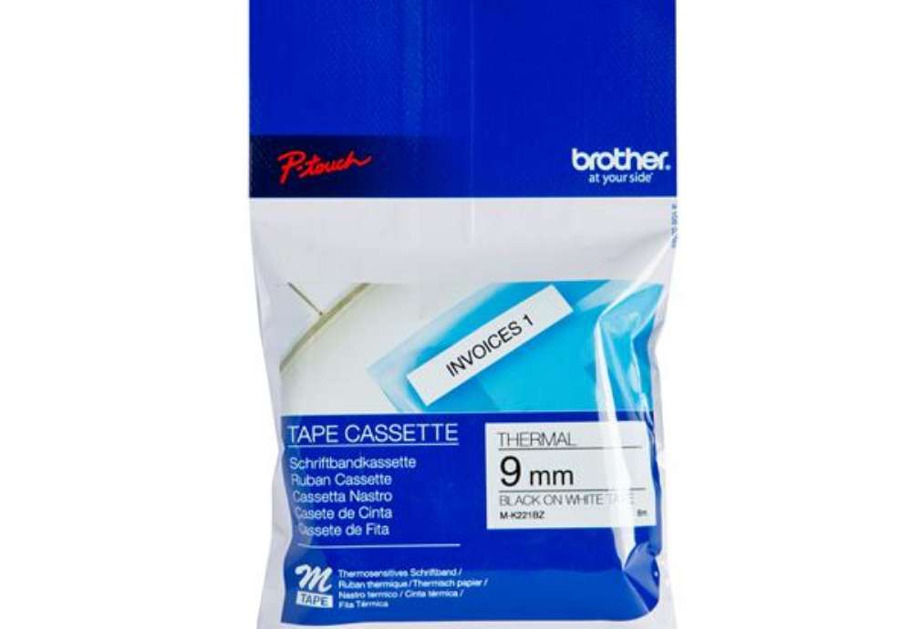 Immagine di Brother - Nastro - Nero/Bianco - MK221 -  9mm x 8mt